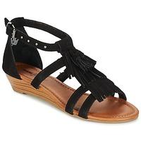 minnetonka marina womens sandals in black