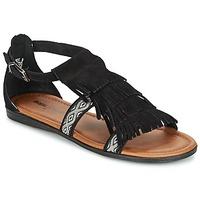 minnetonka maui womens sandals in black