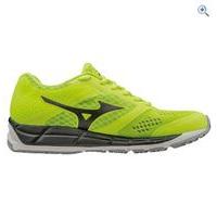 mizuno synchro mx mens running shoe size 11 colour safety yellow