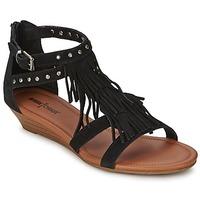 minnetonka monaco womens sandals in black