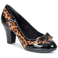 Miss L\'Fire APPLE PIE women\'s Court Shoes in brown