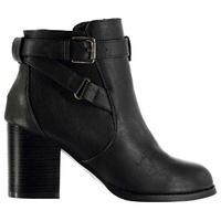 Miso Buckle Heel Ankle Boot Ladies