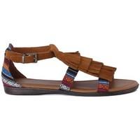 minnetonka maui brown womens sandals in multicolour