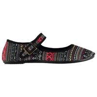 Miss Fiori Ladies Canvas Mary Jane Shoes