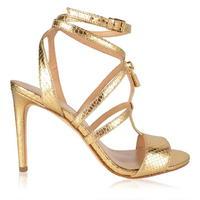 michael michael kors antoinette metallic heeled sandals