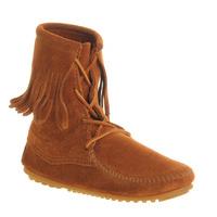 Minnetonka Tramper Tassle Ank Bt BROWN SUEDE