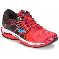 mizuno wave horizon womens running trainers in red