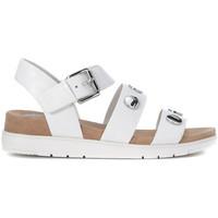 MICHAEL Michael Kors Michael Kors Reggie sandal in white leather with studs women\'s Sandals in white