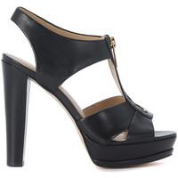 MICHAEL Michael Kors Michael Kors Bishop black leather heeled sandal women\'s Court Shoes in black