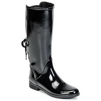 michael michael kors larson rainboot womens wellington boots in black