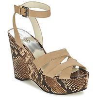 michael michael kors megan womens sandals in beige