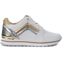 MICHAEL Michael Kors Sneaker Michael Kors Conrad Trainer in white golden and silver l women\'s Trainers in white