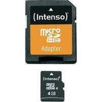 microSDHC card 4 GB Intenso 4 GB Micro SDHC-Card Class 4 incl. SD adapter