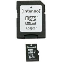 microSDHC card 16 GB Intenso Premium Class 10, UHS-I incl. SD adapter