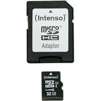 microSDHC card 32 GB Intenso Premium Class 10, UHS-I incl. SD adapter
