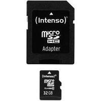 microSDHC card 32 GB Intenso 32 GB Micro SDHC-Card Class 10 incl. SD adapter