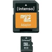 microSDHC card 8 GB Intenso 8 GB Micro SDHC-Card Class 4 incl. SD adapter