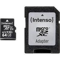 microSDXC card 64 GB Intenso Professional Class 10, UHS-I incl. SD adapter