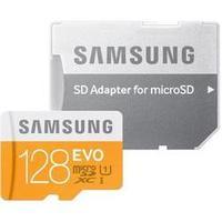 microSDXC card 128 GB Samsung Evo Class 10, UHS-I incl. SD adapter