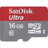 microsdhc card 16 gb sandisk ultra class 10 uhs i incl sd adapter