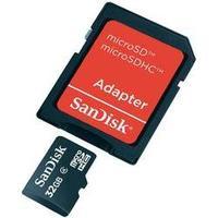 microSDHC card 32 GB SanDisk Class 4 incl. SD adapter