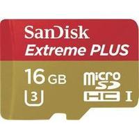 microSDHC card 16 GB SanDisk Extreme® PLUS Class 10, UHS-I, UHS-Class 3 incl. SD adapter