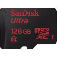 microsdxc card 128 gb sandisk ultra class 10 uhs i incl sd adapter