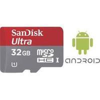 microSDHC card 32 GB SanDisk Android Class 10, UHS-I incl. SD adapter, incl. Android software