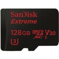 microSDXC card 128 GB SanDisk Extreme® Android Class 10, UHS-I, UHS-Class 3, v30 Video Speed Class