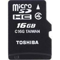 microsdhc card 16 gb toshiba high speed m102 class 4 incl sd adapter