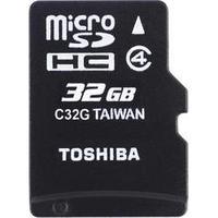 microsdhc card 32 gb toshiba high speed m102 class 4 incl sd adapter