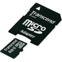 microSDHC card 4 GB Transcend Standard Class 6 incl. SD adapter