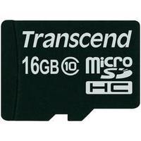 microSDHC card 16 GB Transcend MICRO SDHC KARTE 16GB CL10 Class 10