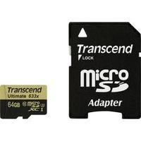 microSDXC card 64 GB Transcend Ultimate (633x) Class 10, UHS-I, UHS-Class 3 incl. SD adapter