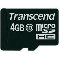 microSDHC card 4 GB Transcend MICRO SDHC KARTE 4GB CL10 Class 10