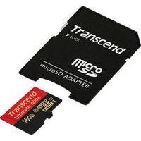 microSDHC card 16 GB Transcend Ultimate (600x) Class 10, UHS-I incl. SD adapter