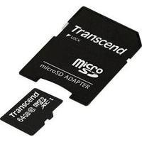 microSDXC card 64 GB Transcend Premium Class 10, UHS-I incl. SD adapter
