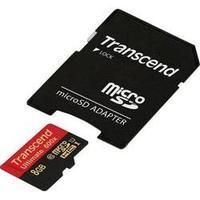 microSDHC card 8 GB Transcend Ultimate (600x) Class 10, UHS-I incl. SD adapter