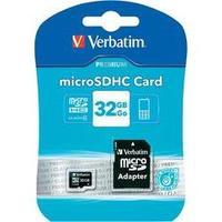 microSDHC card 32 GB Verbatim MICRO SDHC 32GB CL 10 ADAP Class 10 incl. SD adapter