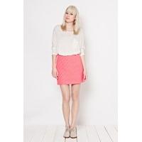 Mini Waffle A-Line Skirt