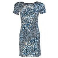 MIX PRINT PKT SHIFT DRESS