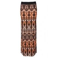 MIRROR AZTEC MAXI SKIRT