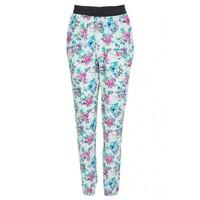 MINTY FLORAL SOFT TROUSERS
