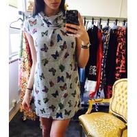 Miley butterfly printed jumper dress