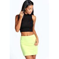 Mini Bodycon Jersey Skirt - lime