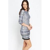 mini ornate print dress