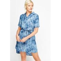 Mix Print Cotton Shift Dress