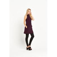 miss selfridge sleeveless high neck a line dress