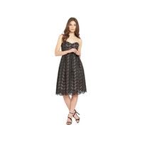 Miss Selfridge Embroidered Organza Bandeau Midi Dress