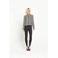 miss selfridge stripe boucle jacket